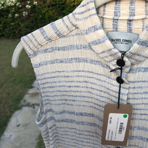 NWT Rachel Comey Bosa Shirt in Faded Stripe - Picture 11 of 16